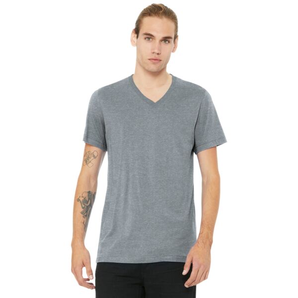 Unisex Heather CVC V Neck Tee Thumbnail