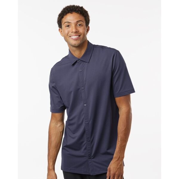 Men's Full Button Down Short Sleeve Shirt Thumbnail
