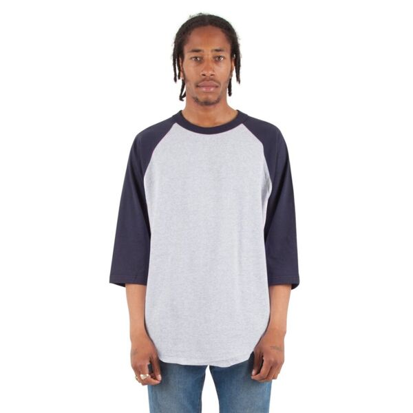 Unisex Three-Quarter Sleeve Raglan T-Shirt Thumbnail