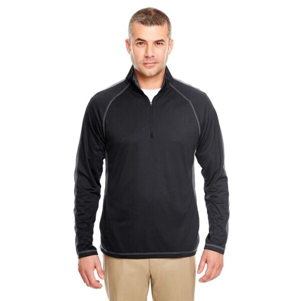 Cool & Dry Sport Quarter-Zip Pullover with Side and Sleeve Panels Thumbnail