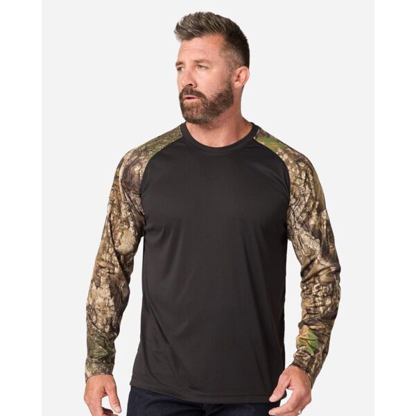 Unisex Realtree® Performance Colorblocked Long Sleeve T-Shirt Thumbnail