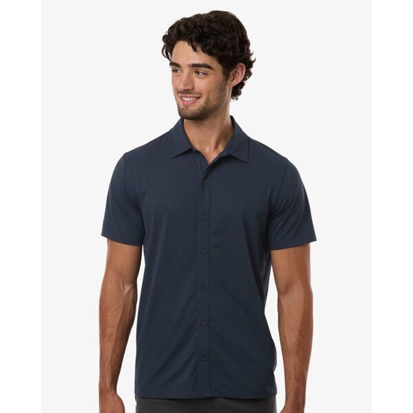 Men's Pro-Flex Sorona® Button Down Short Sleeve Shirt Thumbnail