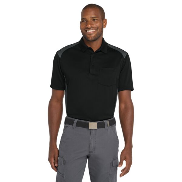 CornerStone Select Snag Proof Two Way Colorblock Pocket Polo CS416 Select Snag Proof Two Way Colorblock Pocket Polo Thumbnail