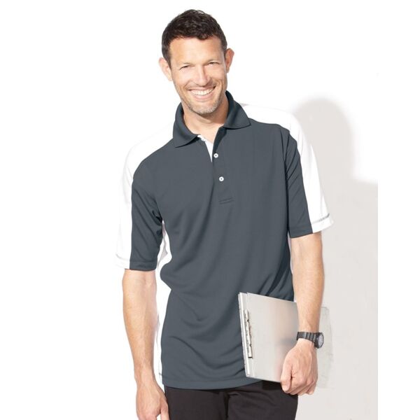 Sierra Pacific Men's Colorblocked Moisture Free Mesh Polo 0465 Men's Colorblocked Moisture Free Mesh Polo Thumbnail