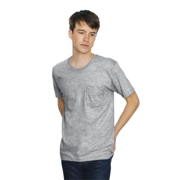 Unisex Fine Jersey Pocket Tee Thumbnail