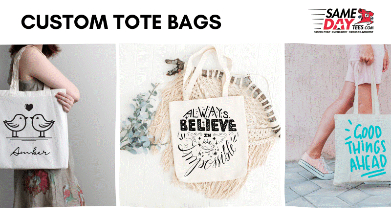 Canvas Bag Custom Logo Tote Bag Shopping Add Your Text Letter
