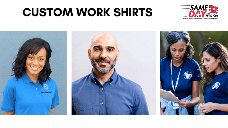 Custom sales work shirts