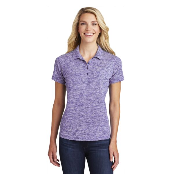 Sport Tek Ladies PosiCharge ® Electric Heather Performance Polo LST590 Ladies PosiCharge ® Electric Heather Performance Polo Thumbnail
