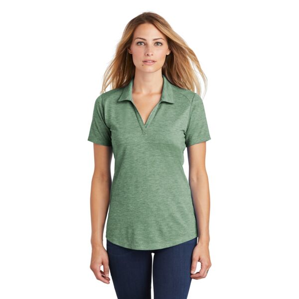 Sport Tek Ladies PosiCharge ® Tri Blend Wicking Performance Polo LST405 Ladies PosiCharge ® Tri Blend Wicking Performance Polo Thumbnail