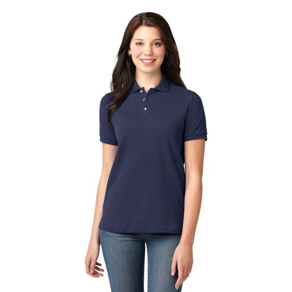 Port Authority Ladies Heavyweight Cotton Pique Polo L420 Ladies Heavyweight Cotton Pique Polo Thumbnail