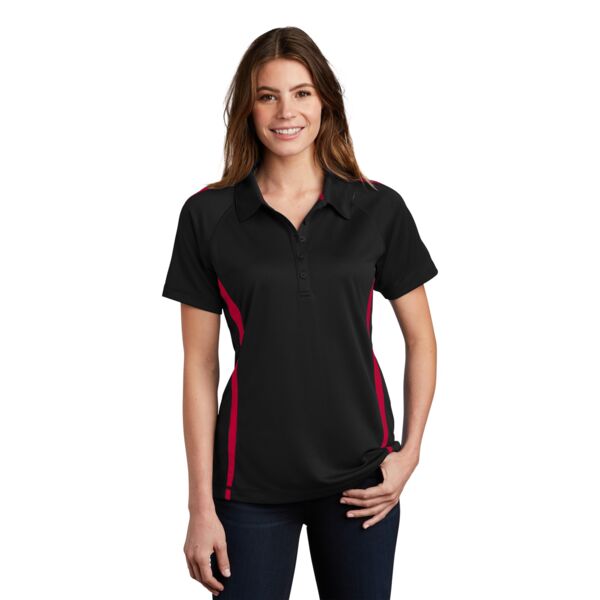Sport Tek Ladies PosiCharge ® Micro Mesh Colorblock Performance Polo LST685 Ladies PosiCharge ® Micro Mesh Colorblock Performance Polo Thumbnail