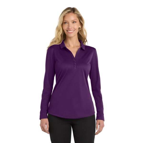 Port Authority Ladies Silk Touch ™ Performance Long Sleeve Performance Polo L540LS Ladies Silk Touch ™ Performance Long Sleeve Performance Polo Thumbnail
