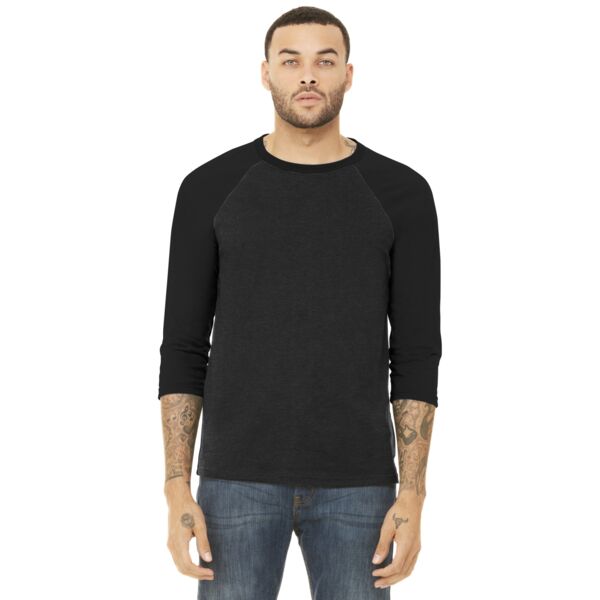 Bella + Canvas Unisex 3/4 Sleeve Baseball Tee BC3200 Unisex 3/4 Sleeve Baseball Tee Thumbnail