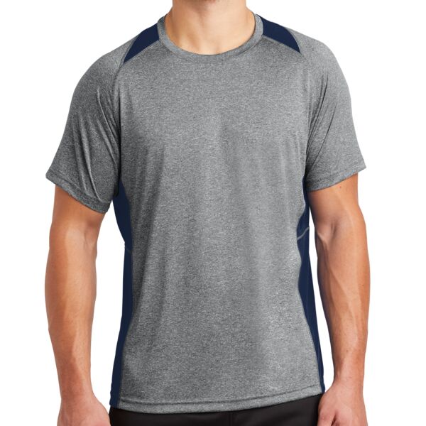 Heather Colorblock Performance Contender  Tee Thumbnail