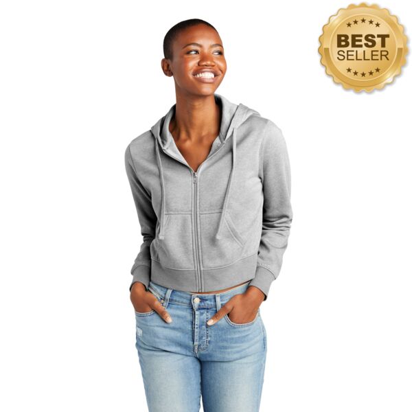District Women's Fleece Full Zip Hoodie DT6103 Women's Fleece Full Zip Hoodie Thumbnail
