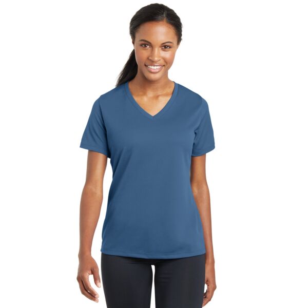 Sport Tek Ladies Performance RacerMesh V Neck Tee LST340 Ladies Performance RacerMesh V Neck Tee Thumbnail