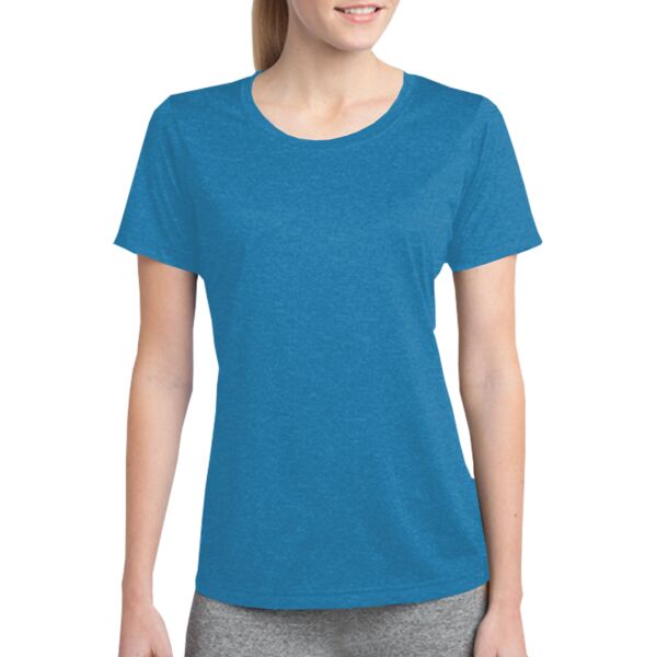 Ladies Heather Performance Contender Scoop Neck Tee Thumbnail