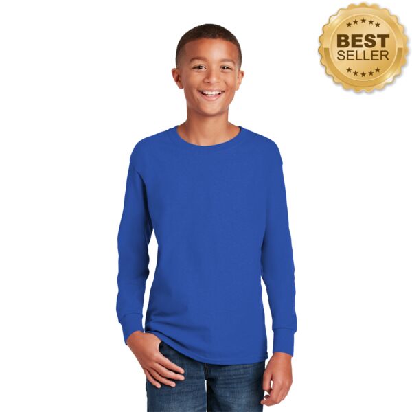 Youth Heavy Cotton Long Sleeve T Shirt Thumbnail