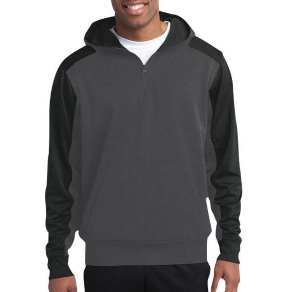Tech Fleece Colorblock 1/4 Zip Hooded Sweatshirt Thumbnail
