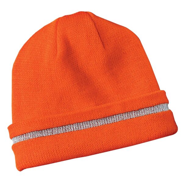 CornerStone Enhanced Visibility Beanie with Reflective Stripe CS800 Enhanced Visibility Beanie with Reflective Stripe Thumbnail