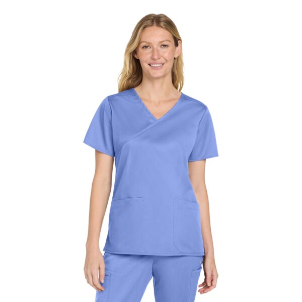 Wink Women's WorkFlex ™ Mock Wrap Top WW4760 Women's WorkFlex ™ Mock Wrap Top Thumbnail