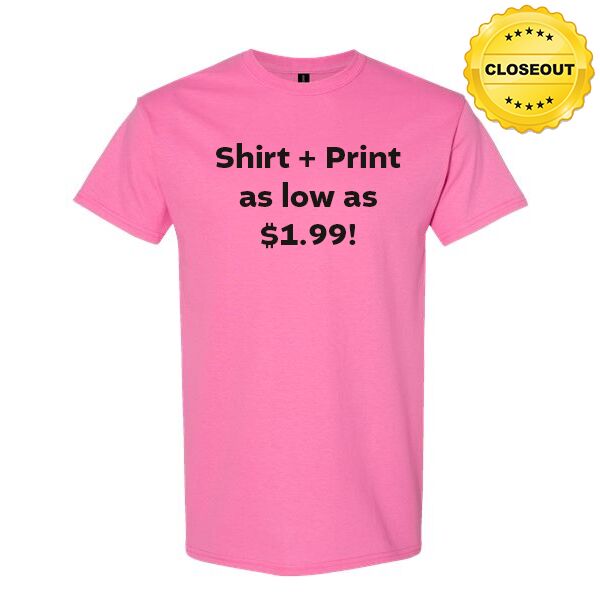 CLOSEOUT 100% Cotton T Shirt Thumbnail