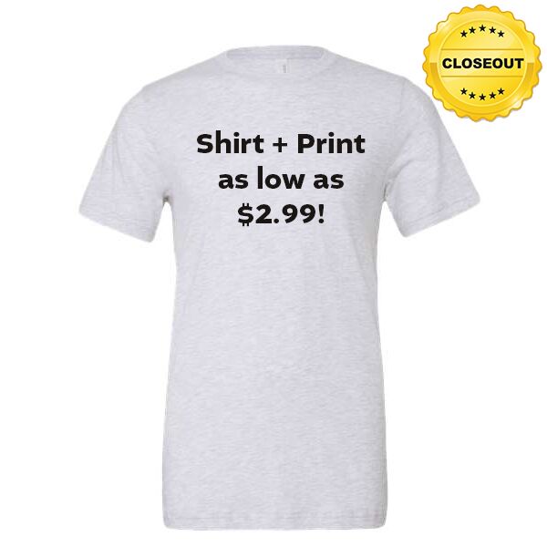 CLOSEOUT Unisex Triblend Short Sleeve Tee Thumbnail