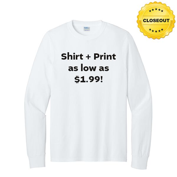 CLOSEOUT Long Sleeve Core Cotton Tee Thumbnail
